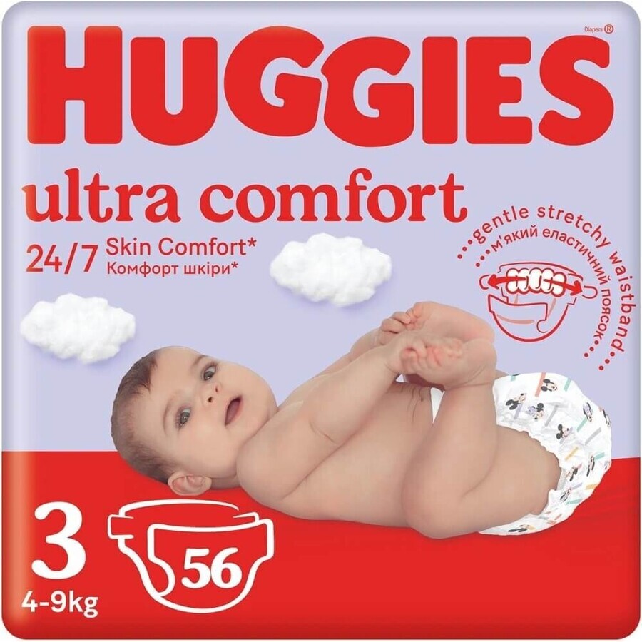 HUGGIES Ultra Comfort Jumbo 3 56 pcs 1×1 pc