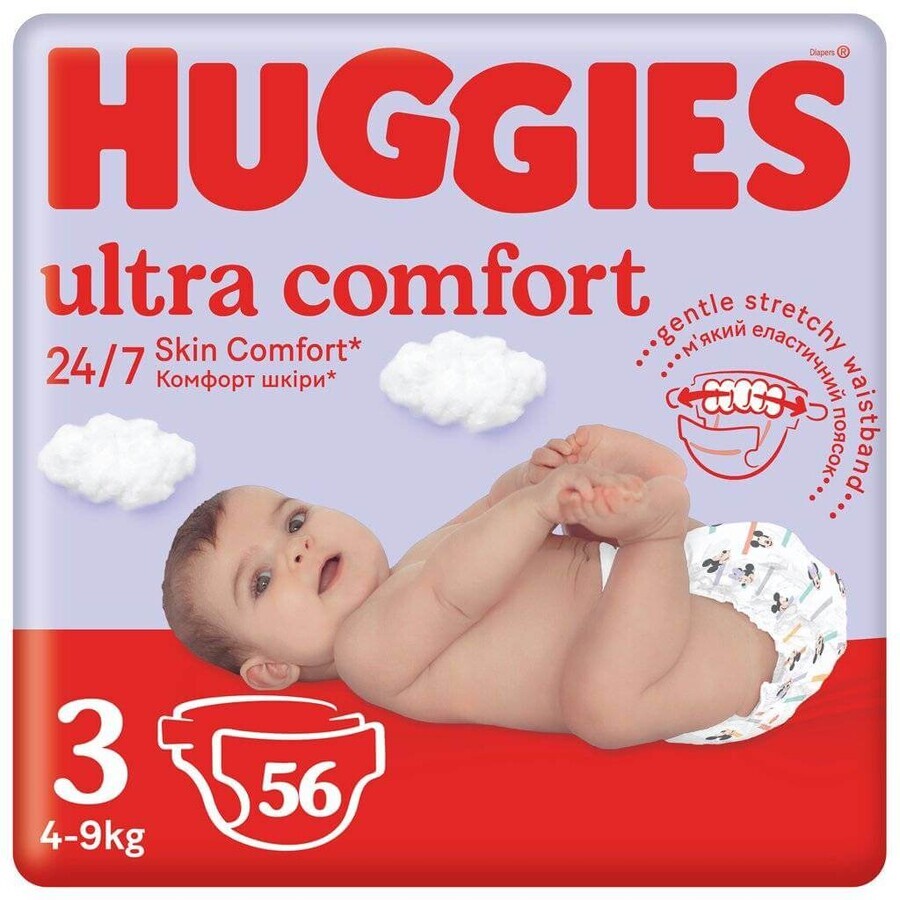 HUGGIES Ultra Comfort Jumbo 3 56 pcs 1×1 pc