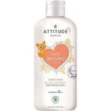 ATTITUDE Babyzeep en -shampoo (2 in 1) Babyblaadjes met perensaparoma 1×473 ml, bodylotion voor baby's