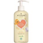 ATTITUDE Babyzeep en -shampoo (2 in 1) Babyblaadjes met perensaparoma 1×473 ml, bodylotion voor baby's