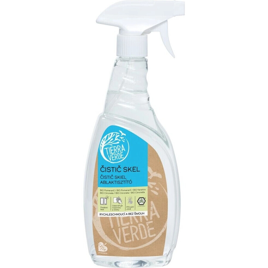 Glass cleaner Tierra Verde Bio Pom Citron 1×750ml, natural glass cleaner