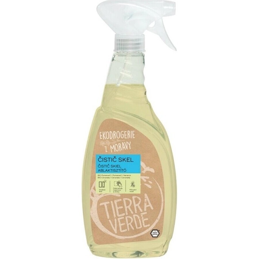 Glass cleaner Tierra Verde Bio Pom Citron 1×750ml, natural glass cleaner