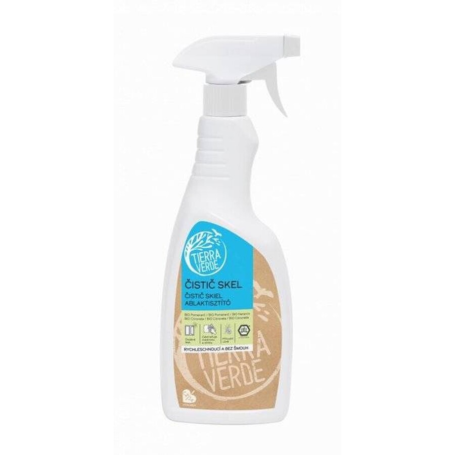 Glass cleaner Tierra Verde Bio Pom Citron 1×750ml, natural glass cleaner