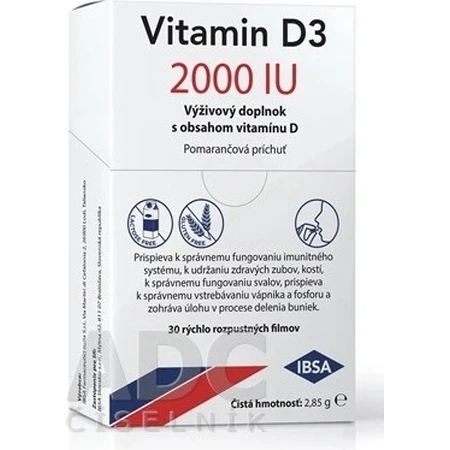 VITAMINE D3 IBSA IBSA 2000 IU 1×30 st, voedingssupplement
