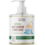 Wooden Spoon Baby Shower Gel/Shampoo 2en1 sin perfume 300ml 1×300ml, gel de ducha para bebés