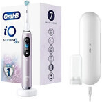 Oral B EK iO Series 9 Rose Quartz + porte-brosse à dents + étui de voyage 1×1 set, brosse à dents électronique