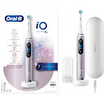 Oral B EK iO Series 9 Rose Quartz + porte-brosse à dents + étui de voyage 1×1 set, brosse à dents électronique