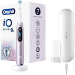 Oral B EK iO Series 9 Rose Quartz + porte-brosse à dents + étui de voyage 1×1 set, brosse à dents électronique