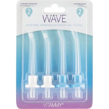 Vitammy Wave Asideros de recambio para ducha dental 1×4 uds, recambio duchas dentales