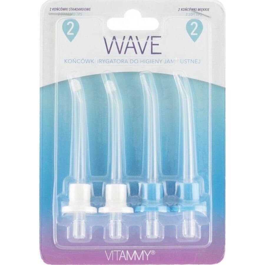 Vitammy Wave Asideros de recambio para ducha dental 1×4 uds, recambio duchas dentales