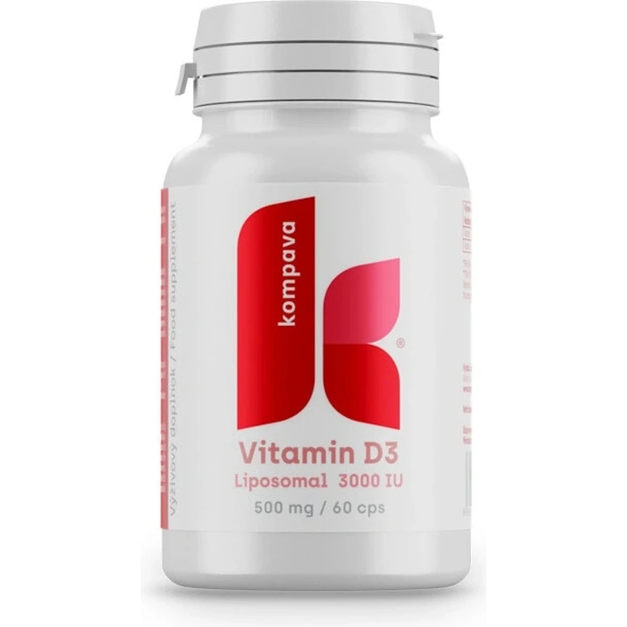 Kompava Vitamin D3 1×60 cps, Nahrungsergänzungsmittel