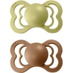 BIBS Supreme meadow/earth 1×2pcs natural rubber soother - size 2