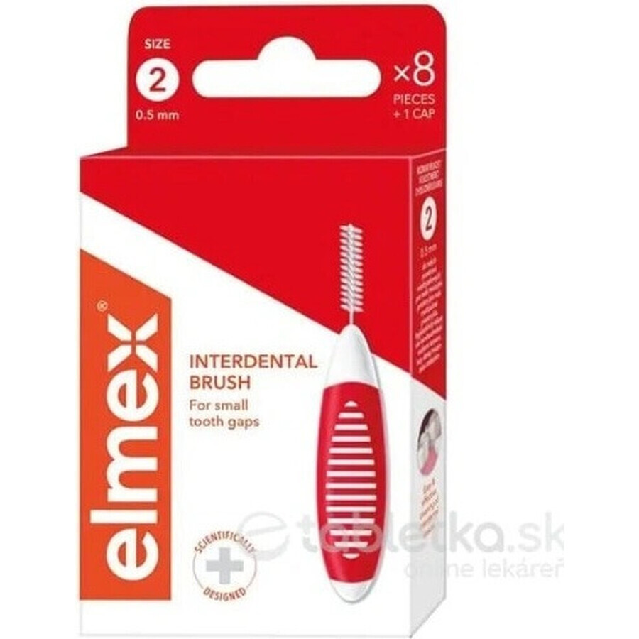 Interdentale pluggen ELMEX ISO 2 - 0,5 MM 1x8 st.