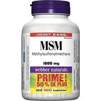 WEBBER NATURALS MSM 1000 mg BONUS 1×160 tbl, voedingssupplement