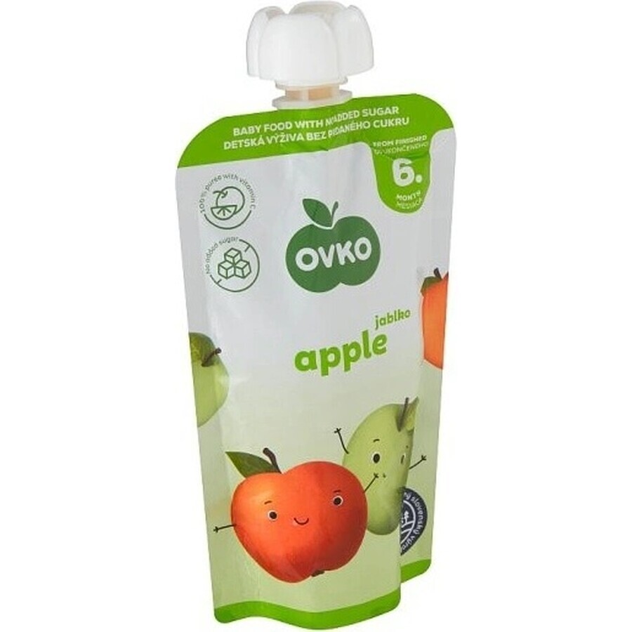 OVKO Baby Food Mela 1×120 g, capsula di frutta