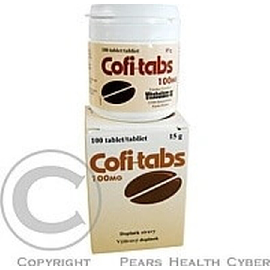 Vitabalans Cofi-tabs 1×100 tbl, tabletten met cafeïne