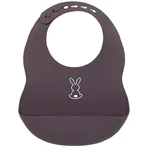 NATTOU BPA free viola scuro 1×1 pz, bavaglino in silicone