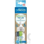 Dr.BROWN'S BABY BOTTLE OPTIONS+ 120 ml 1×1 Stück, schmal, 0M+, antikolik, Kunststoff, weiß