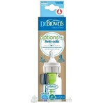 Dr.BROWN'S BABY BOTTLE OPTIONS+ 120 ml 1×1 Stück, schmal, 0M+, antikolik, Kunststoff, weiß