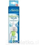 Dr.BROWN'S BABY BOTTLE OPTIONS+ 120 ml 1×1 Stück, schmal, 0M+, antikolik, Kunststoff, weiß