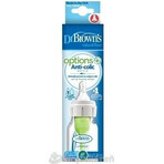 Dr.BROWN'S BABY BOTTLE OPTIONS+ 120 ml 1×1 Stück, schmal, 0M+, antikolik, Kunststoff, weiß