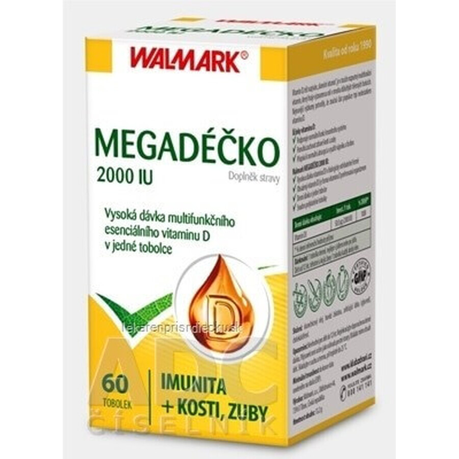 WALMARK Megadose 2000 IU 1×60 cps, vitamin D