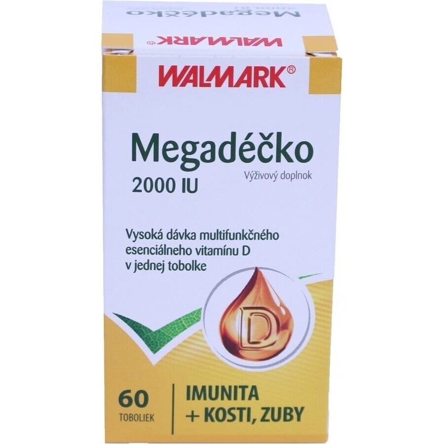 WALMARK Megadose 2000 IU 1×60 cps, vitamin D