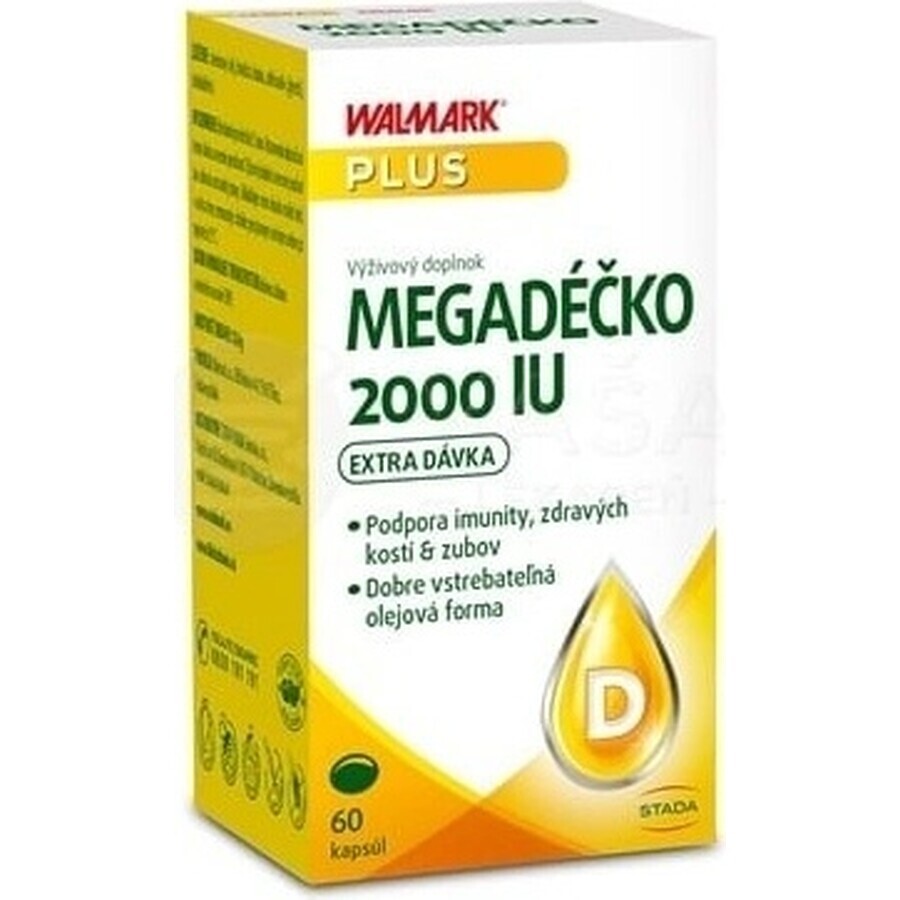 WALMARK Megadose 2000 IU 1×60 cps, vitamin D