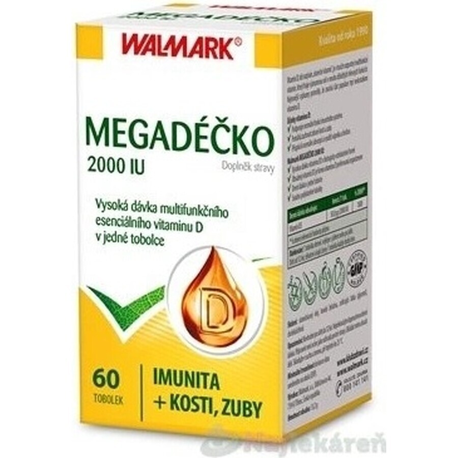 WALMARK Megadose 2000 IU 1×60 cps, vitamin D