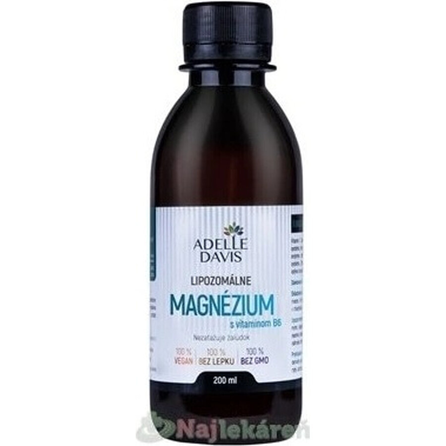 Adelle Davis liposomales Magnesium mit Vitamin B6 1×200 ml, Magnesium