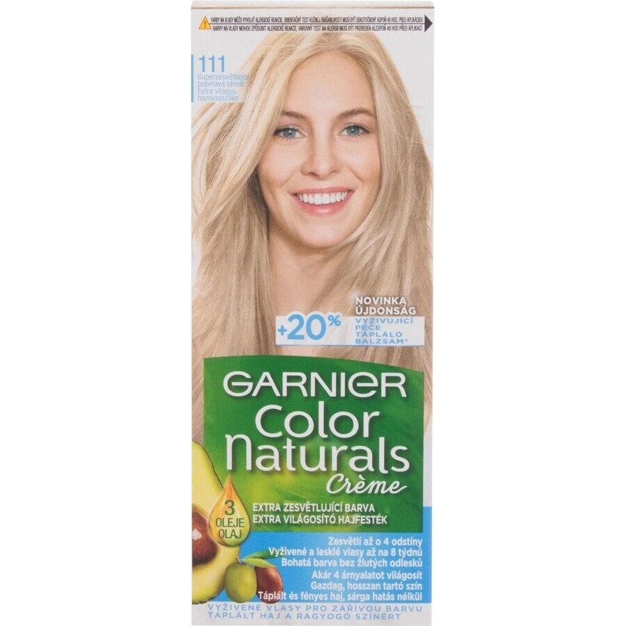 Garnier Color Naturals Permanent Haarkleuring 111 Superlightening Asblond 1×1 stuk, haarkleuring