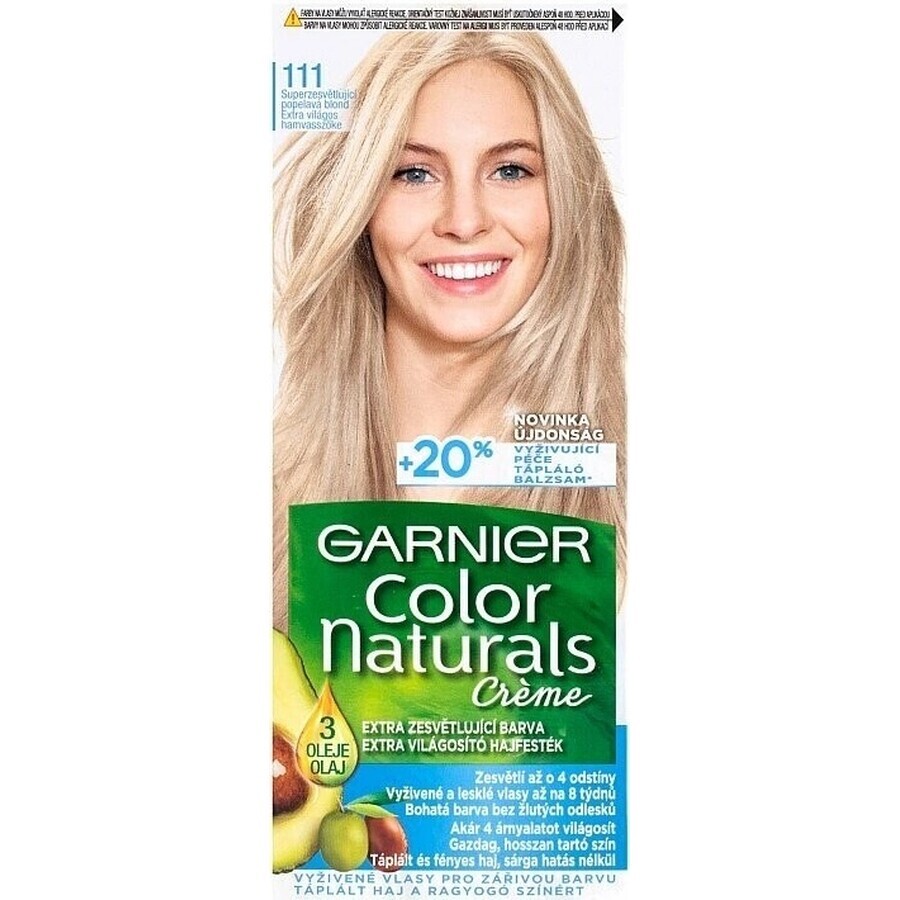 Garnier Color Naturals Permanent Haarkleuring 111 Superlightening Asblond 1×1 stuk, haarkleuring