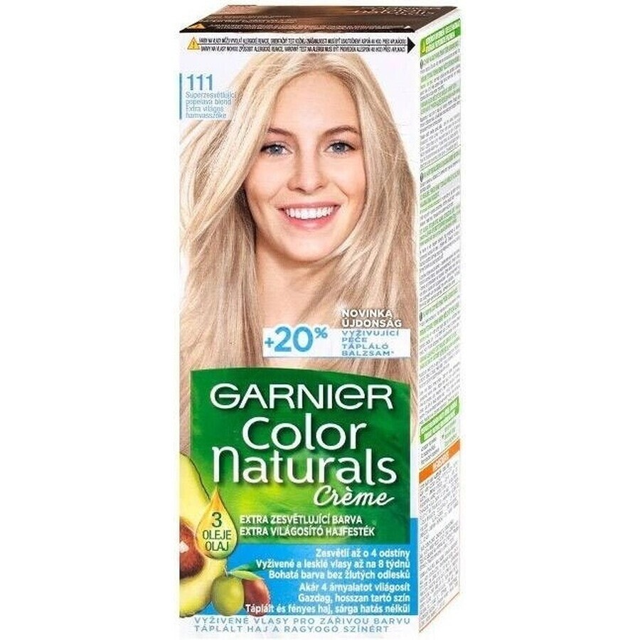 Garnier Color Naturals Permanent Haarkleuring 111 Superlightening Asblond 1×1 stuk, haarkleuring