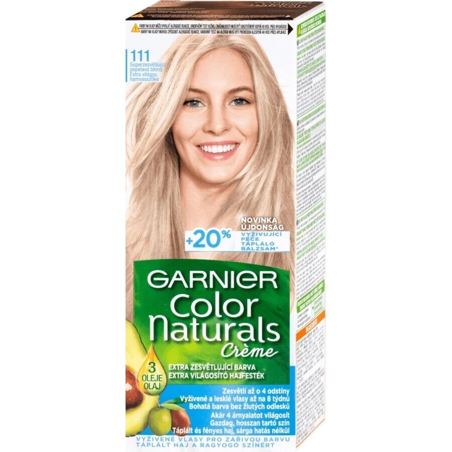 Garnier Color Naturals Permanent Haarkleuring 111 Superlightening Asblond 1×1 stuk, haarkleuring