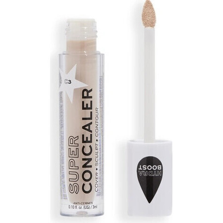 Revolution Relove, Super Concealer Radiant Matte Matte C3, correttore 1×3 ml, correttore