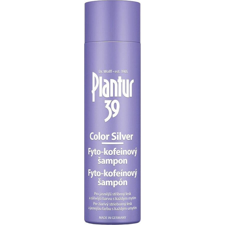 Plantur 39 Colour Silver Phyto-Koffein-Shampoo 1×250 ml, Shampoo mit Koffein