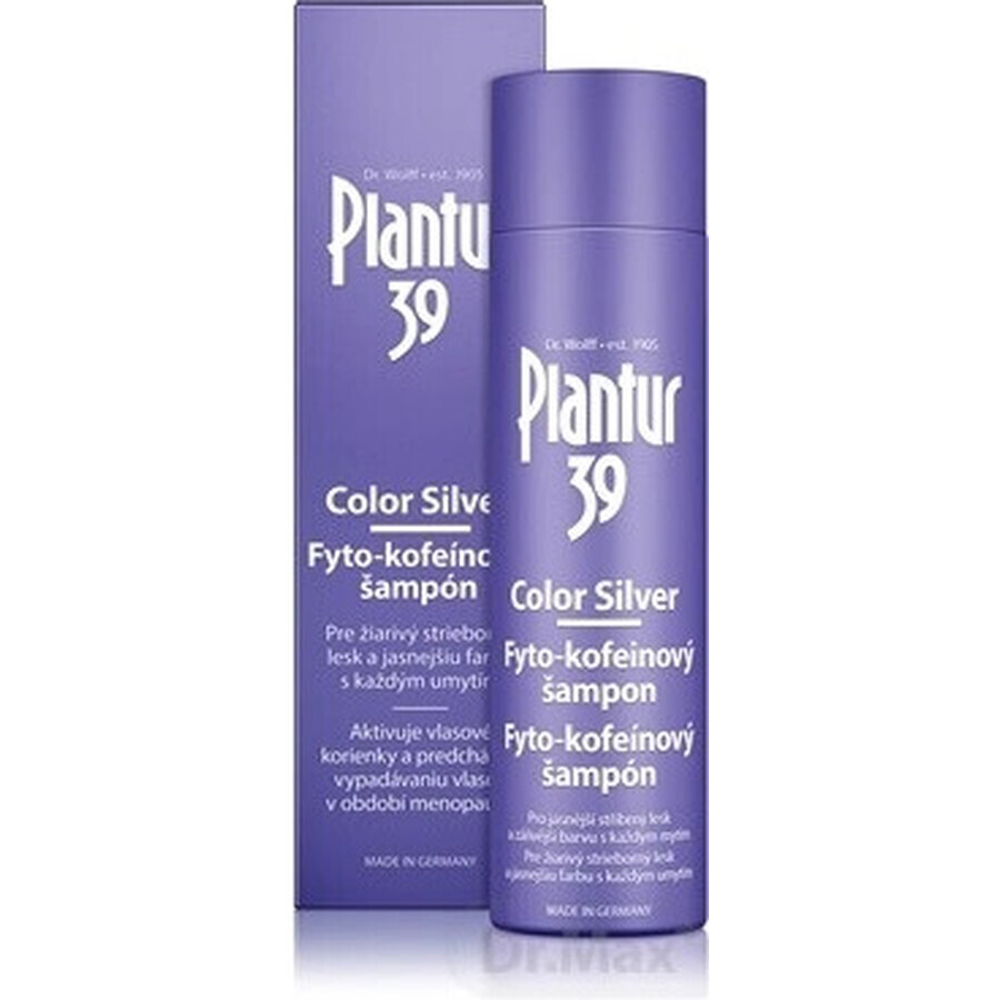 Plantur 39 Colour Silver Phyto-Koffein-Shampoo 1×250 ml, Shampoo mit Koffein