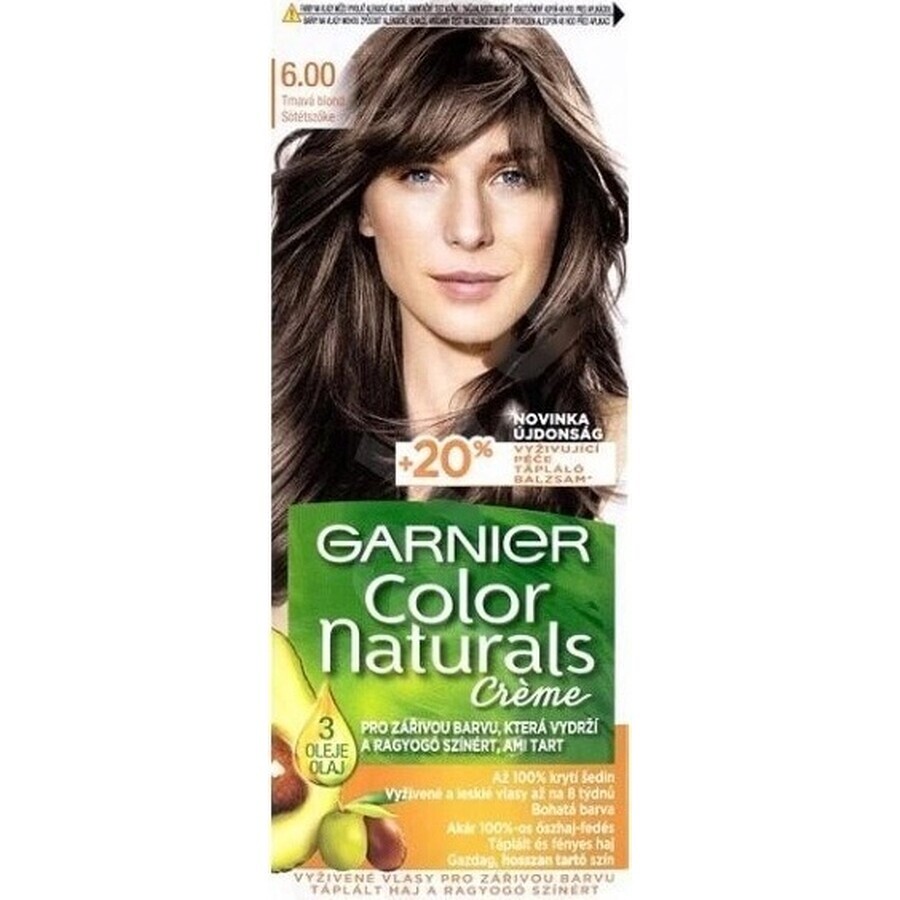 Garnier Color Naturals culoare permanentă a părului 6.00 Blond închis 1×1 bucată, culoarea părului