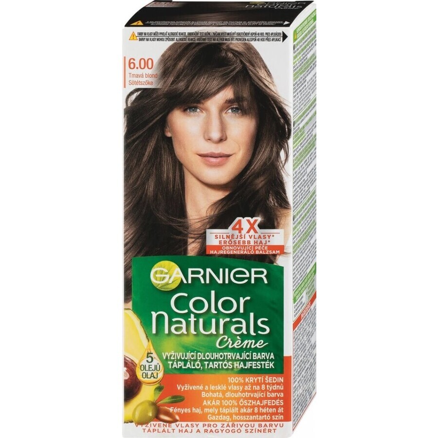 Garnier Color Naturals culoare permanentă a părului 6.00 Blond închis 1×1 bucată, culoarea părului