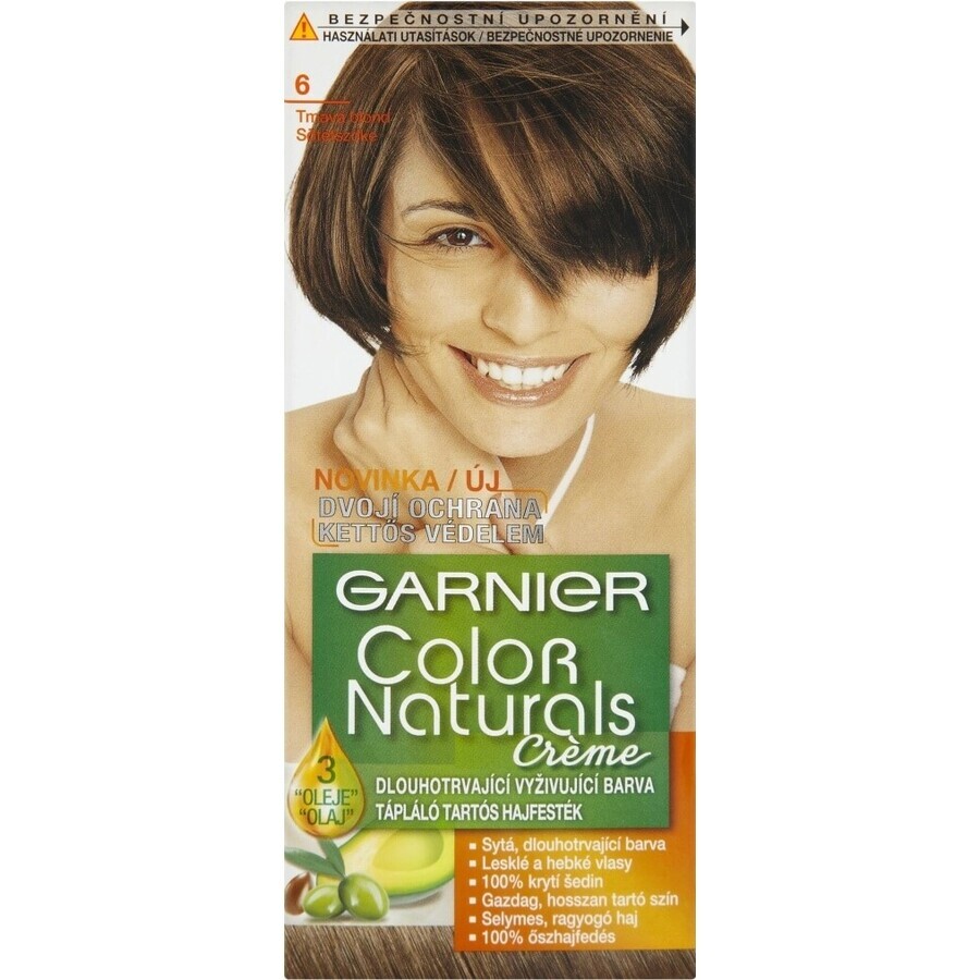 Garnier Color Naturals culoare permanentă a părului 6.00 Blond închis 1×1 bucată, culoarea părului