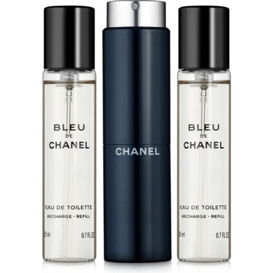 Chanel Bleu De Chanel Edt 3x20ml 60ml 1×1pc, apă de toaletă