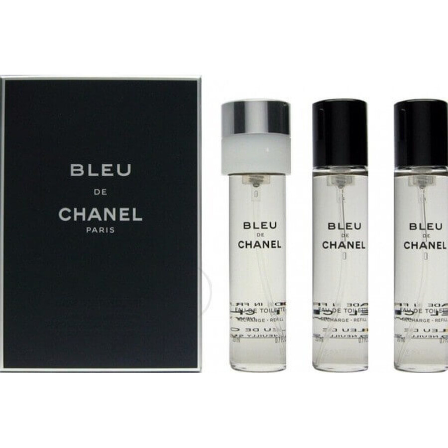 Chanel Bleu De Chanel Edt 3x20ml 60ml 1×1pc, apă de toaletă