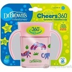 DR.BROWNS Tasse Cheers 360° JUNGLE 6M+ JUNGLE 6M+ bleu 1×200 ml, boire sans goutter et sans vomir