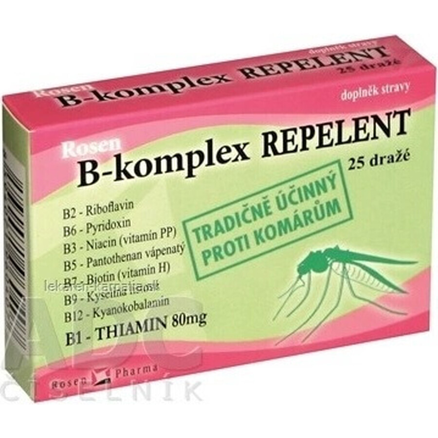 ROSEN PHARMA B-KOMPLEX B-KOMPLEX REPELLENT 1×25 tbl, Repellent in Tablettenform