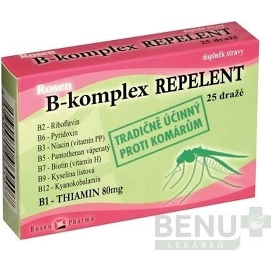 ROSEN PHARMA B-KOMPLEX B-KOMPLEX REPELLENT 1×25 tbl, Repellent in Tablettenform