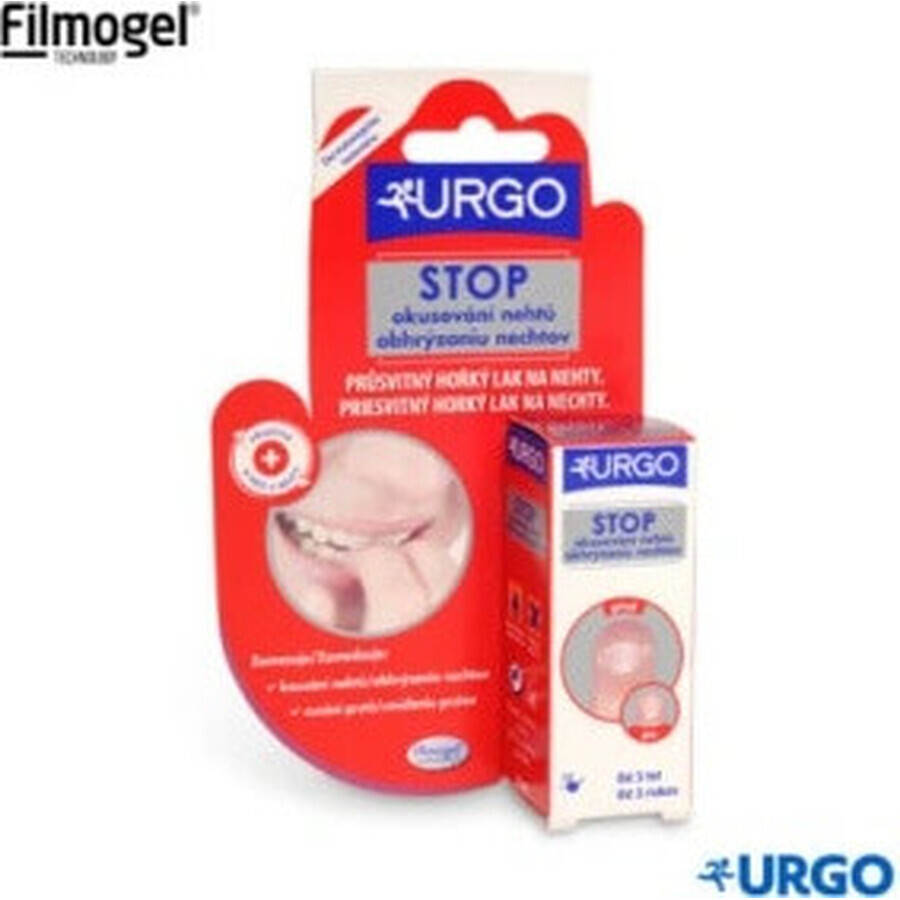 URGO FILMOGEL STOP NAIL BITING 1×9 ml, lac de unghii amar împotriva mușcării unghiilor