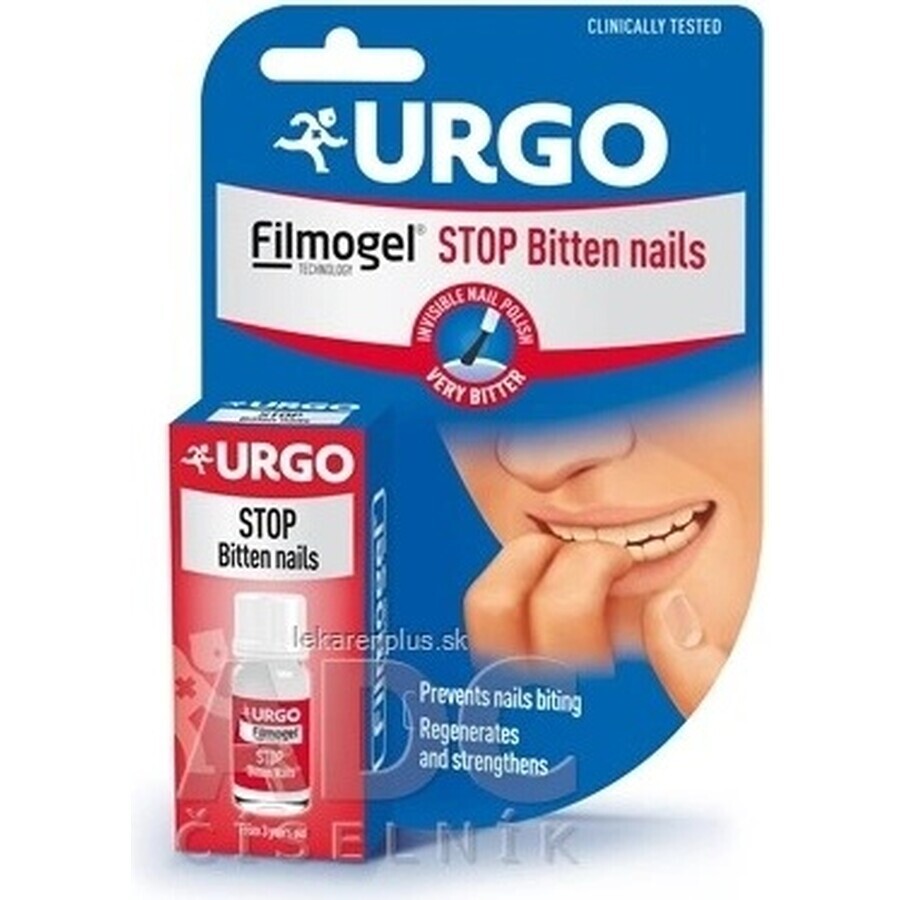 URGO FILMOGEL STOP NAIL BITING 1×9 ml, lac de unghii amar împotriva mușcării unghiilor