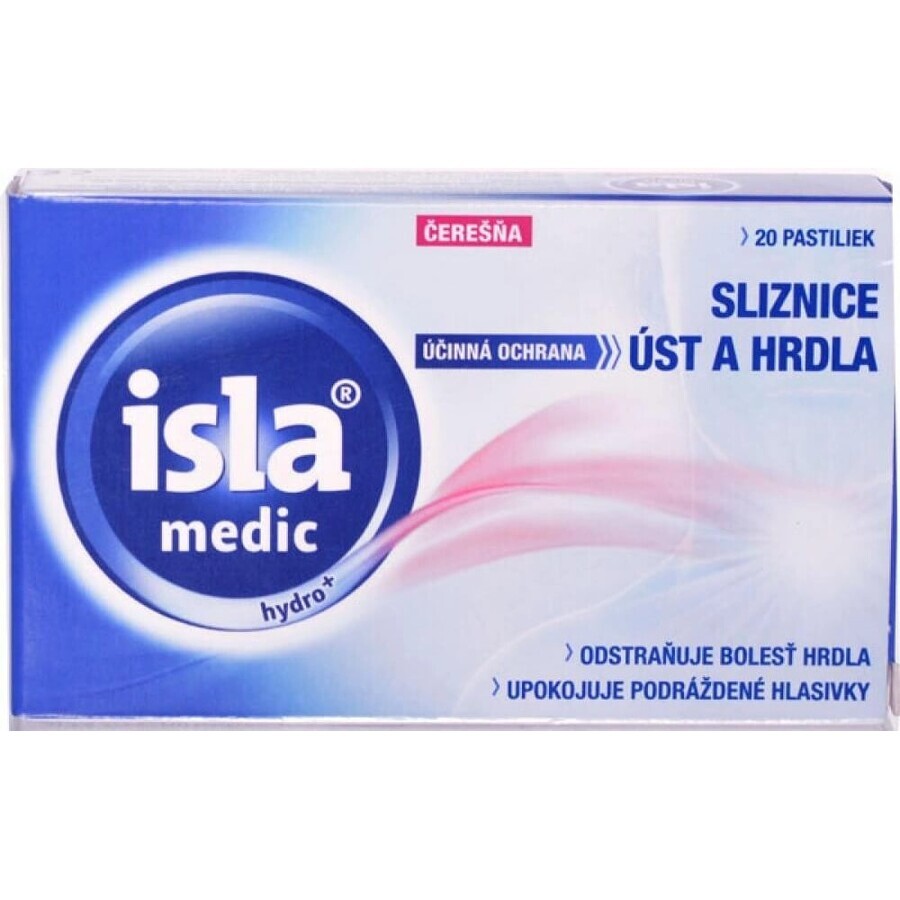 ISLA MEDIC voice 1x20 pcs, cherry-flavored lozenges