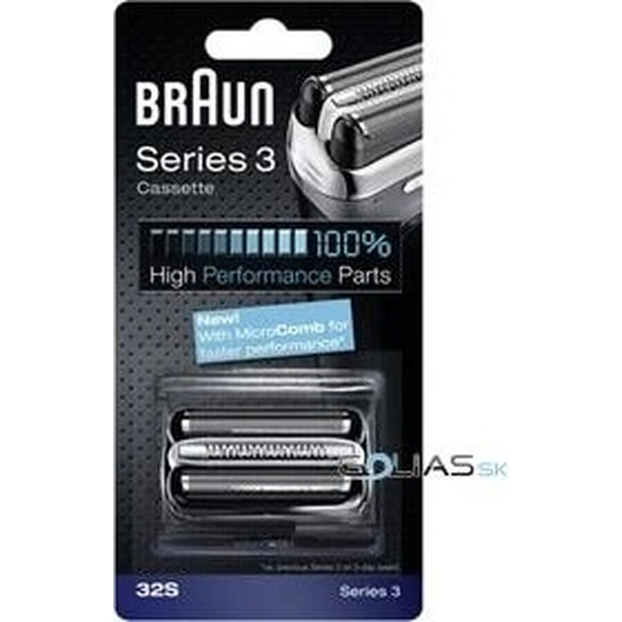 BRAUN CombiPack Series3 - 32S - reservemesjes 1×1 st, reservemesjes