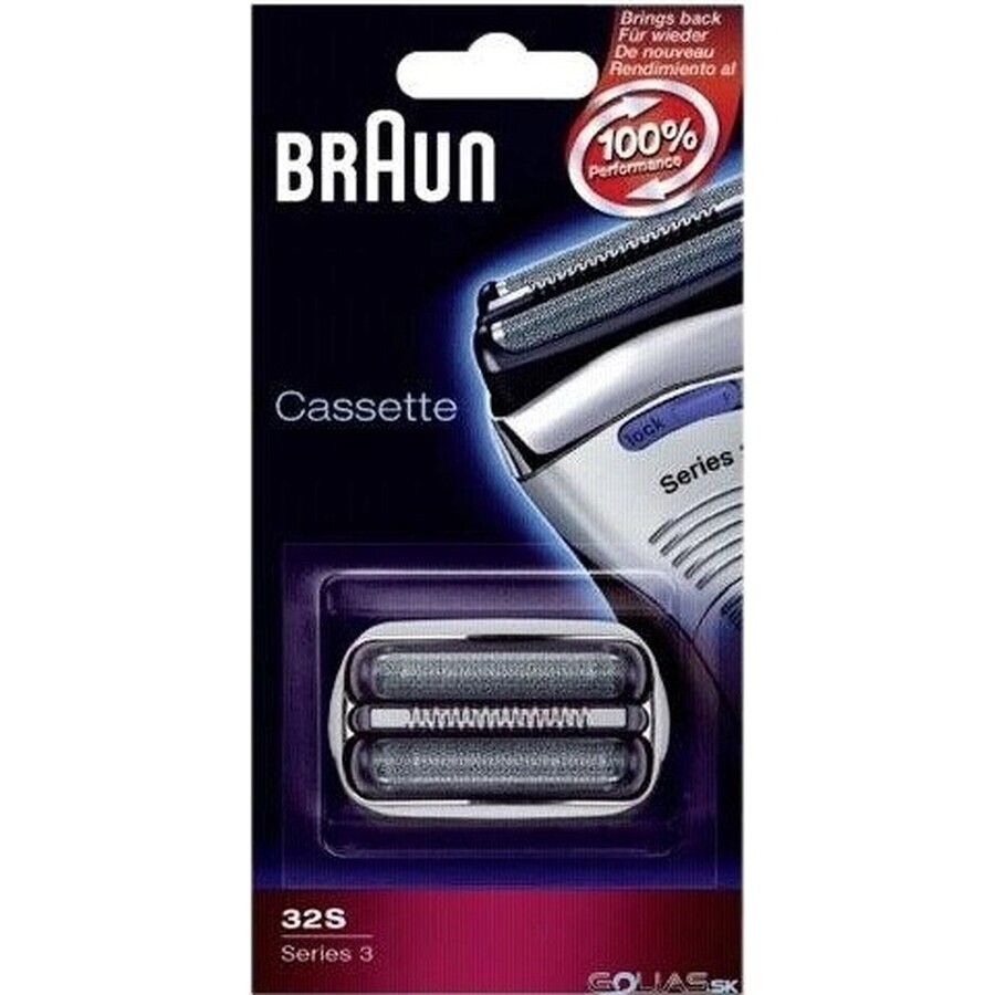 BRAUN CombiPack Series3 - 32S - reservemesjes 1×1 st, reservemesjes